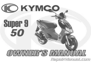 Kymco Super 9 50 AC Scooter Owners Manual - Picture 1 of 1