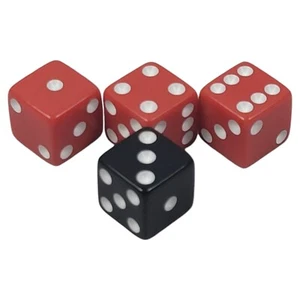 Risk The Lord of the Rings Trilogy Edition Replacement Dice 3 Red / 1 Black - Picture 1 of 2