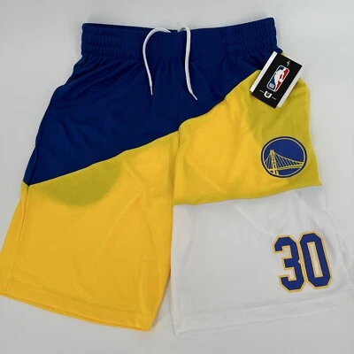 Pantalones Cortos Golden State Warriors Para Hombre Medianos Steph Curry UNK NBA GSW Baloncesto Nuevos con Etiquetas Foto 1 de 4