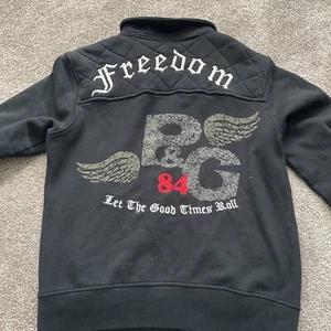 Mens zip up hoodie large P&G 84 Freedom Let The Good Times Roll Size Large - Picture 1 of 10