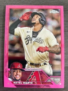 2023 Topps Chrome Logofractor Ketel Marte #130 Fuchsia Pink Refractor /199 - Picture 1 of 2