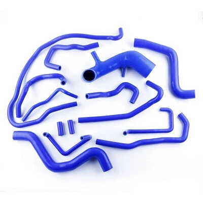 Silicone radiator Turbo Hose Kit For Nissan Patrol/Safary GR 3.0TD ZD30 Y61 Blue - Image 1 of 4