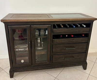 Kincaid Plank Road "Wine Cabinet/Bar" –  Charcoal Finish (excellent condition) - Image 1 of 4