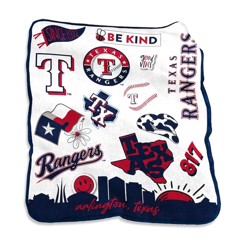 Texas Rangers MLB 50'' x 60'' Native Raschel Throw Blanket-F52824623 Cover