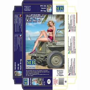 MASTER BOX MB24006 Plastic Figure Kit Scale 1:24 Pin-up series, Kit №6 Samantha - Picture 1 of 8