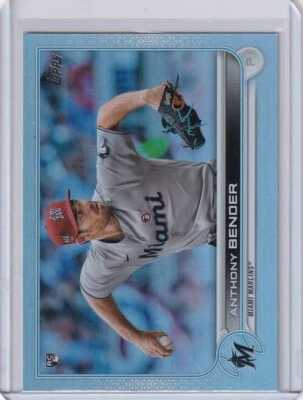2022 TOPPS FOIL SP RC ANTHONY BENDER MIAMI MARLINS ROOKIE PARALLELS GE-2673 - Image 1 of 2