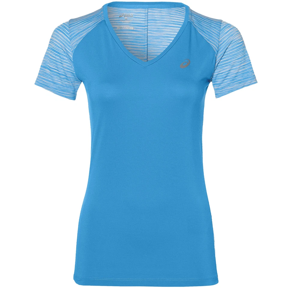 ASICS Rendimiento Fuzex V Cuello Top Damen-Laufshirt Camisa Deportiva Fitness - Imagen 1 de 1