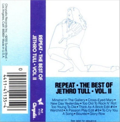 Jethro Tull - Repeat - The Best Of Jethro Tull - Vol. II (Cass, Comp) (Mint (M)) - Image 1 of 3