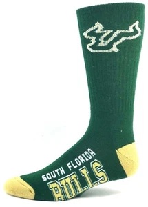 South Florida Bulls Dark Green Vegas Gold Deuce Crew Socks - Picture 1 of 1