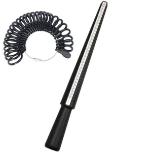 Ringgrößenmesser Ringdorn für EU-Größen 41–76 mit halben Größen, inkl. Ring-Set - Bild 1 von 8