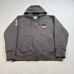 Eddie Bauer Hoodie Men XL Gray Jacket Full Zip American Mt Everest Expedition - Picture 1 of 10