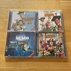 Disney Pixar Turkish Video CDs VCDs Turkey Imports Lot Rare Toy Story Nemo - Picture 1 of 6