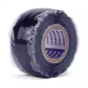 Self Fusing Silicone Tape Leak Seal - 1 in 10 Ft Black No Adhesive Waterproof - Picture 1 of 3