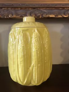 Vintage McCoy Yellow Corn Mid Century Keksdose 9" Made in USA 275 Selten - Bild 1 von 9