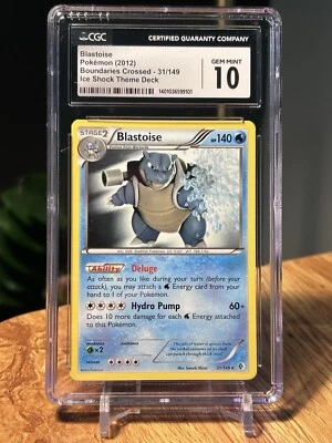 2012 Pokemon Blastoise Boundaries Crossed Ice Shock Theme 31/149 CGC 10 GEM MINT - Image 1 of 3