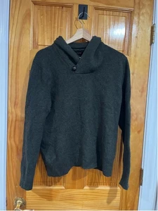 Maglione Banana Republic Extra Fine Lana Marino Collo Scialle Taglia Media - Foto 1 di 7