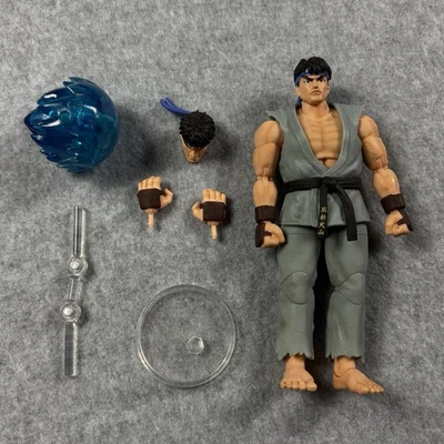 "Jada Toys Ultra Street Fighter II Ryu Player 2 gris exclusivo de Paulmartstore 6""" Foto 1 de 2