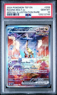 2024 Pokemon Temporal Forces Raging Bolt ex SIR 208/162 PSA 10 - Image 1 of 2