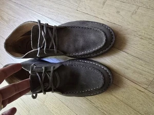 J Crew Suede MacAlister boot with moccasin toe 10396 Stone 11 - Picture 1 of 11