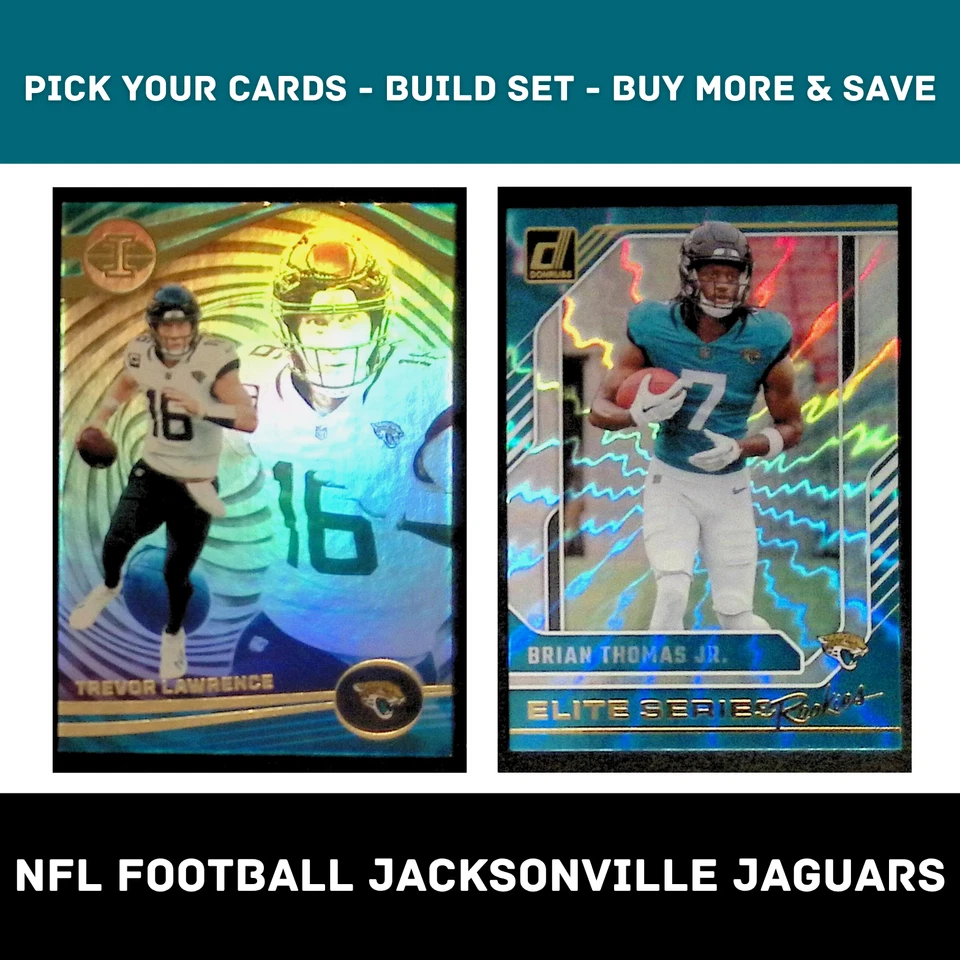 JACKSONVILLE JAGUARS Football Cards Pick Your Cards Build Set Buy Updated 10-1 - Image 1 of 1