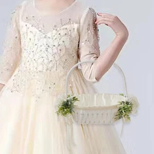 Wedding Basket Decor Creative Portable Accessories Woven Container for Bridal - Picture 1 of 5