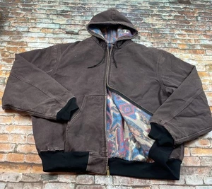 Carhartt Jacke Herren XXL Rum J36 AST Active Aztec gefüttert Southwestern Vintage 90s - Bild 1 von 11