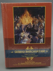 Srimad Bhagavatam Twelfth Canto "The Age of Deterioration" Book HArback NEW FShp - Imagen 1 de 3