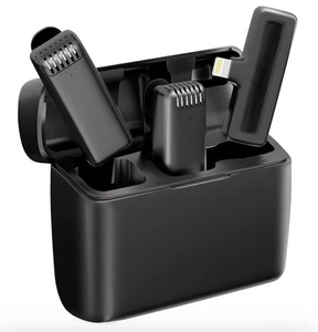 Lavalier 2 in 1 Funkmikrofon für iPhones und iPads mit Ladecase  - Bild 1 von 9