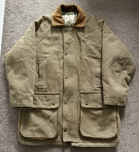 Vintage Country Wool Tweed Jacket Coat Size Large Men's Hunting Shooting - Picture 1 of 9