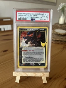 Pokémon TCG Classic Collection Pop Series 5 Umbreon Gold Star PSA 10 GEM MINT - Picture 1 of 3