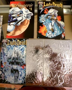 Chaos 1998 5 issues LADY DEATH 0 1  Crucible 1 X2 LINGERIE 1 NM qq - Picture 1 of 14