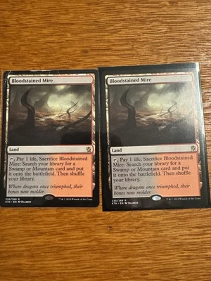 MTG Bloodstained Mire x2 Khans of Tarkir 230/269 Regular Rare NM  - Image 1 of 3