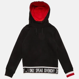 Givenchy Black Kids Black Logo Band Detail Cotton Knit Hoodie 8 Yrs - Picture 1 of 7