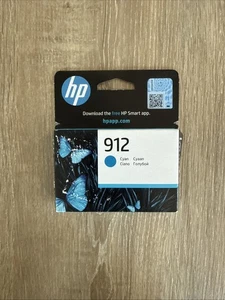 HP 912 Cyan original ink cartridge for HP Officejet Pro 8022 8023 8024 Aug 25 - Picture 1 of 6