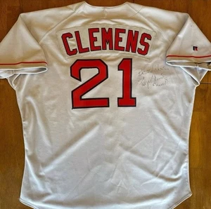 Roger Clemons Signed Pro Authentic Boston Red Sox Jersey - PSA Number Hologram - Picture 1 of 8
