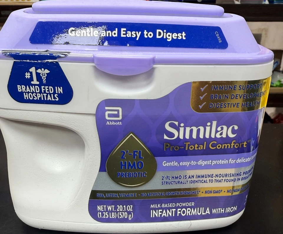 3 tinas Similac Pro-Total Comfort fórmula infantil en polvo 20,1 oz - Ex 7/26 Foto 1 de 2