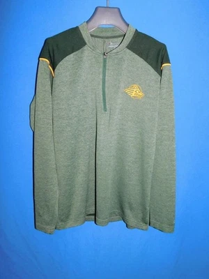 Camisa Campeón UAA University Alaska Anchorage M Verde Amarillo 1/4 Cremallera Para Hombres Foto 1 de 4