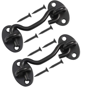 (2 Pack) 4 Inch Privacy Hook and Eye Latch for Barn Door, Stainless Steel Gat... - Picture 1 of 7