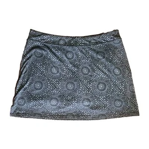 TRANQUILITY by Colorado Clothing Black Gray Pull On Skort Womens Size XL - Picture 1 of 6