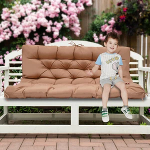 Black/light Grey/navy Blue/dark Grey/khaki Outdoor Hanging Chair Bench Cushion - Picture 1 of 84