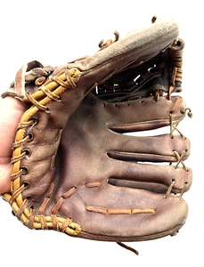 VTG Spaulding American National League Baseballs Glove RHTYouth READ Damage - Picture 1 of 11