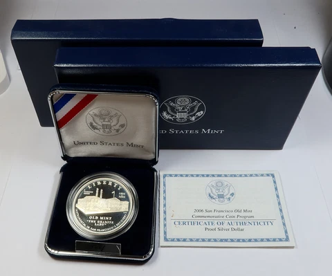 2006 | SILVER Proof Dollar San Francisco Old Mint Commemorative Coin Set 43348Q Cover