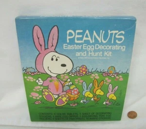 New! Hallmark Peanuts Easter Egg Decorating & Hunt Kit Snoopy & Woodstock Nos - Picture 1 of 4