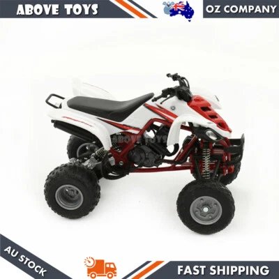 Licensed Diecast Yamaha Raptor 660R White ATV Model 1:12 Scale Hobby Gift - Image 1 of 4