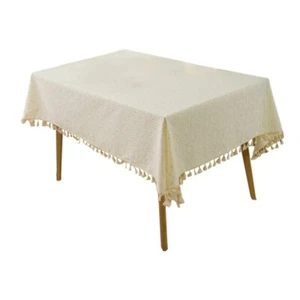 Luxurys Plaids Cotton Linens Tablecloth Rectangular Table Cover for Elegant - Picture 1 of 8
