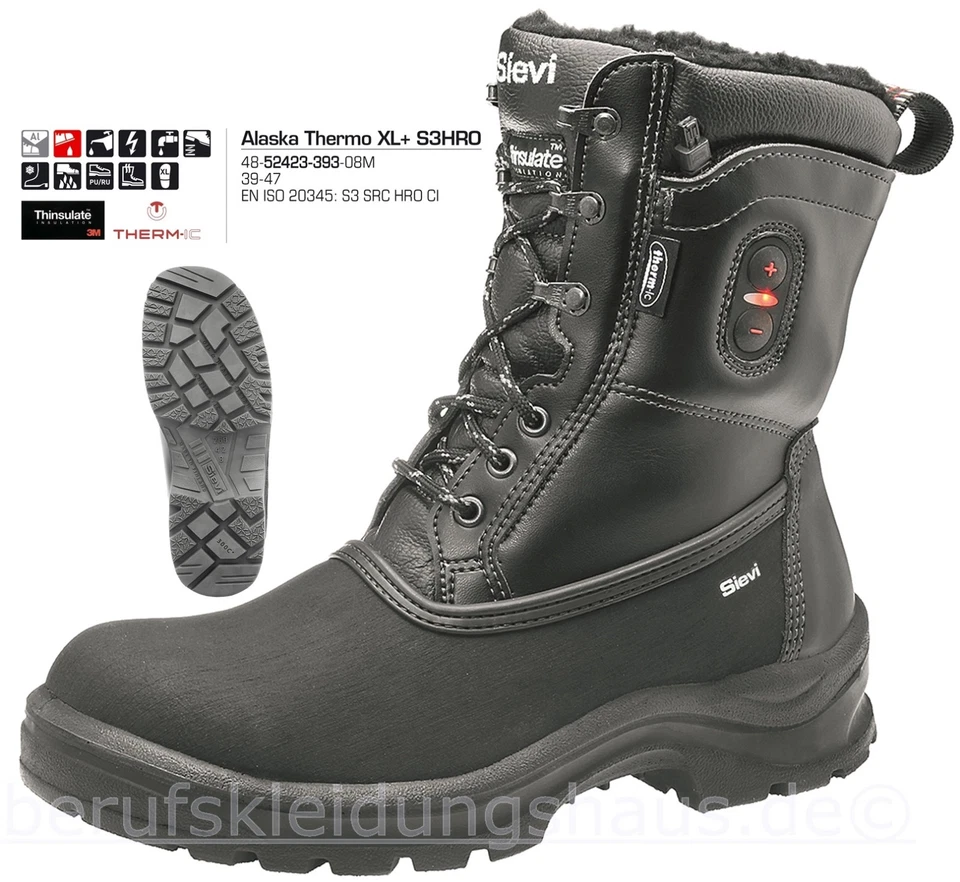 Sievi Alaska Thermo S3 Winterstiefel mit Heizung Arbeitsschuhe Sicherheitsschuhe - Bild 1 von 1