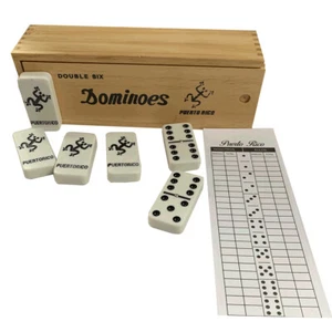 Puerto Rico Double Six Dominoes Coqui Taino with Score Pad - Picture 1 of 2