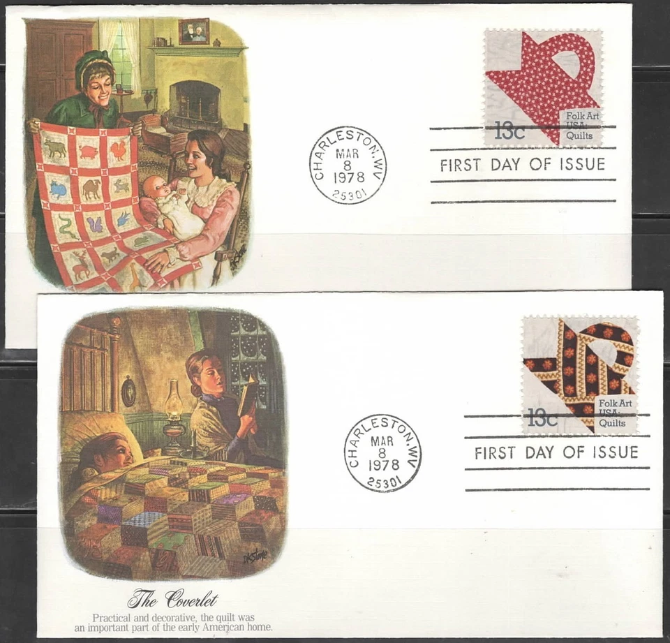 US Scott #1745 & 1746 FDCs, Unaddressed - Image 1 of 1