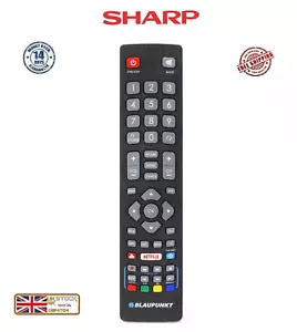 Genuine Blaupunkt Remote Control BLF/RMC/0008 with Netflix Youtube Buttons - Picture 1 of 1