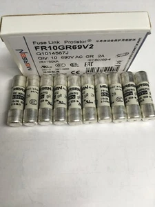 FERRAZ SHAWMUT MERSEN FR10GR69V2 2A 690V Fuse JPSF838 Qty of 1/5/10 - Picture 1 of 7